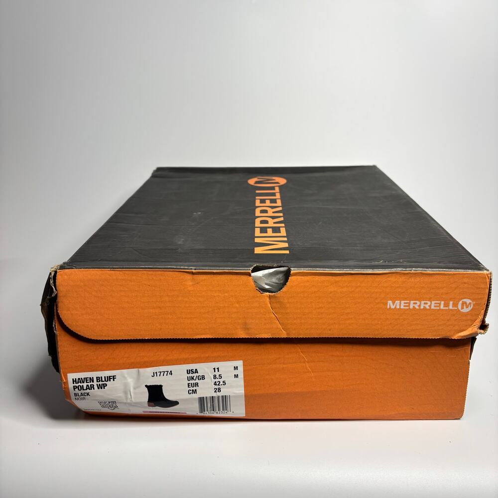 Merrell Haven Bluff Polar Waterproof Boots in Black - Picture 9 of 9